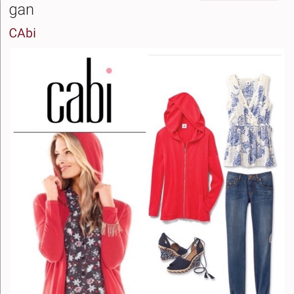 CAbi Red Hoodie. size M